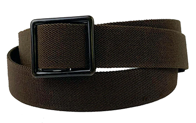 BROWN ELASTIC WITH AGSU BUCKLE AND TIP